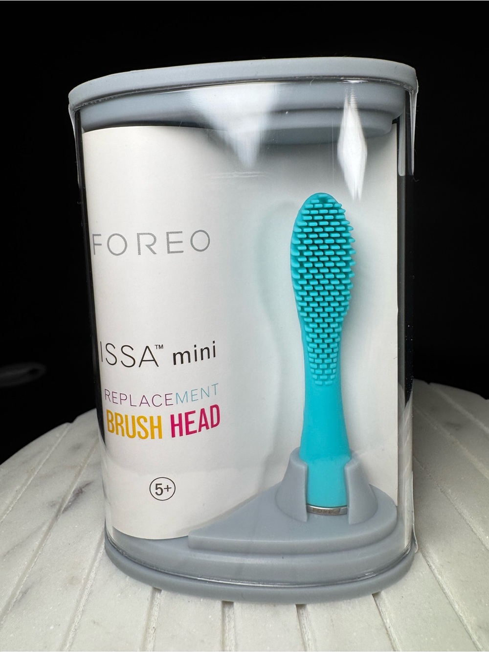 FOREO Turquoise Summer Sky Silicone ISSA Mini Replacement Brush Head NEW